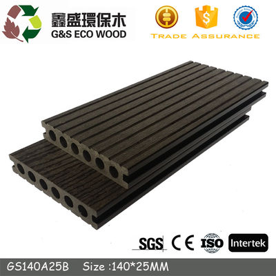 157 X 22mm পার্ক WPC ফাঁপা ডেকিং টেকসই Hdpe ডেক বোর্ড