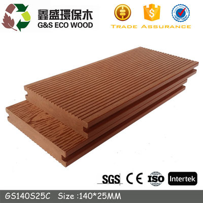 5M আউটডোর উড পলিমার কম্পোজিট ফ্লোরিং 135 X 25MM সলিড Wpc ডেকিং