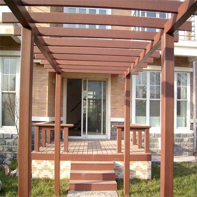 2M 2.2M কাঠ প্লাস্টিক WPC Pergola HDPE যৌগিক Pergola উপাদান