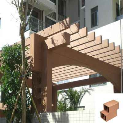 Pergola জন্য 2.9M OakAnti ক্ষয় WPC কাঠের বহিঃপ্রাঙ্গণ Pergola যৌগিক উপাদান