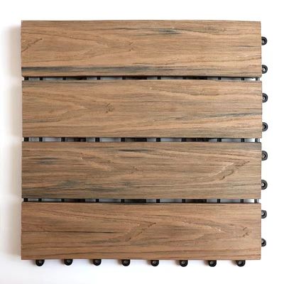 অ্যান্টি পেস্ট WPC DIY ডেকিং 140 X 40mm ফাঁপা Diy কম্পোজিট ডেকিং টাইলস